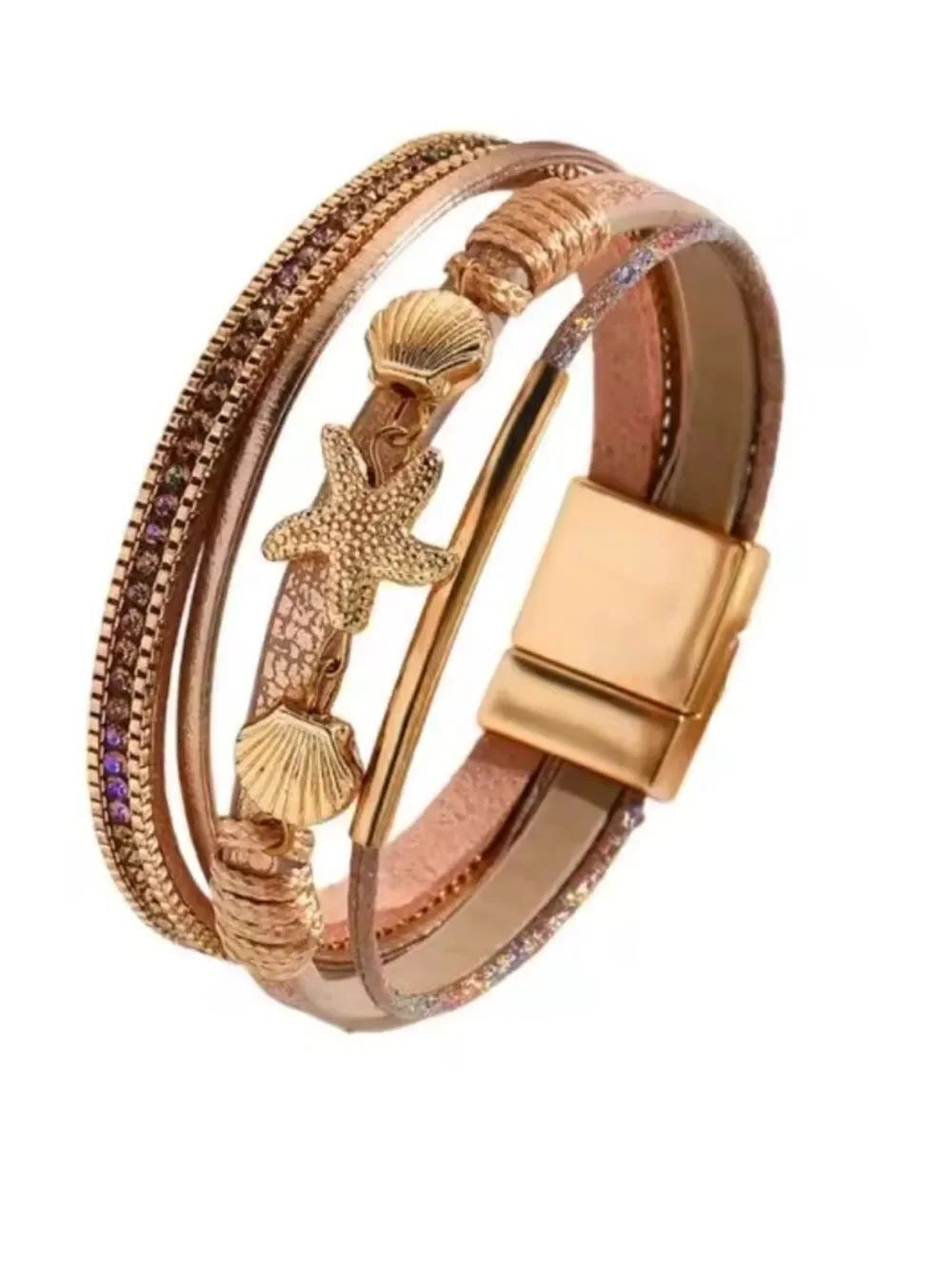 LEATHERโBOHOโBRACELET